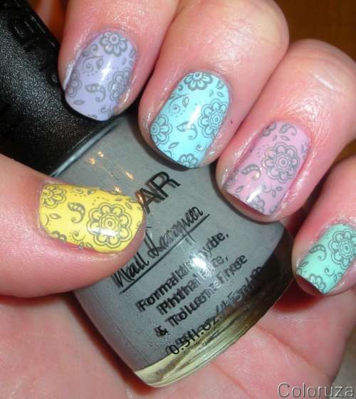Easter Mani - Skittle Pastels (2)